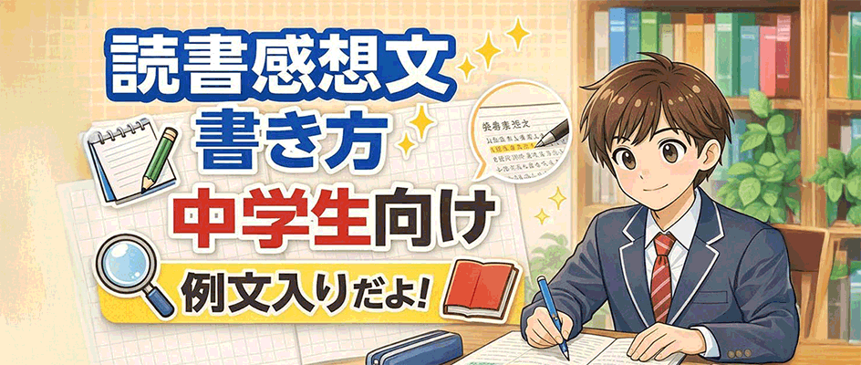 読書感想文の書き方 中学生向け例文入りだよ！