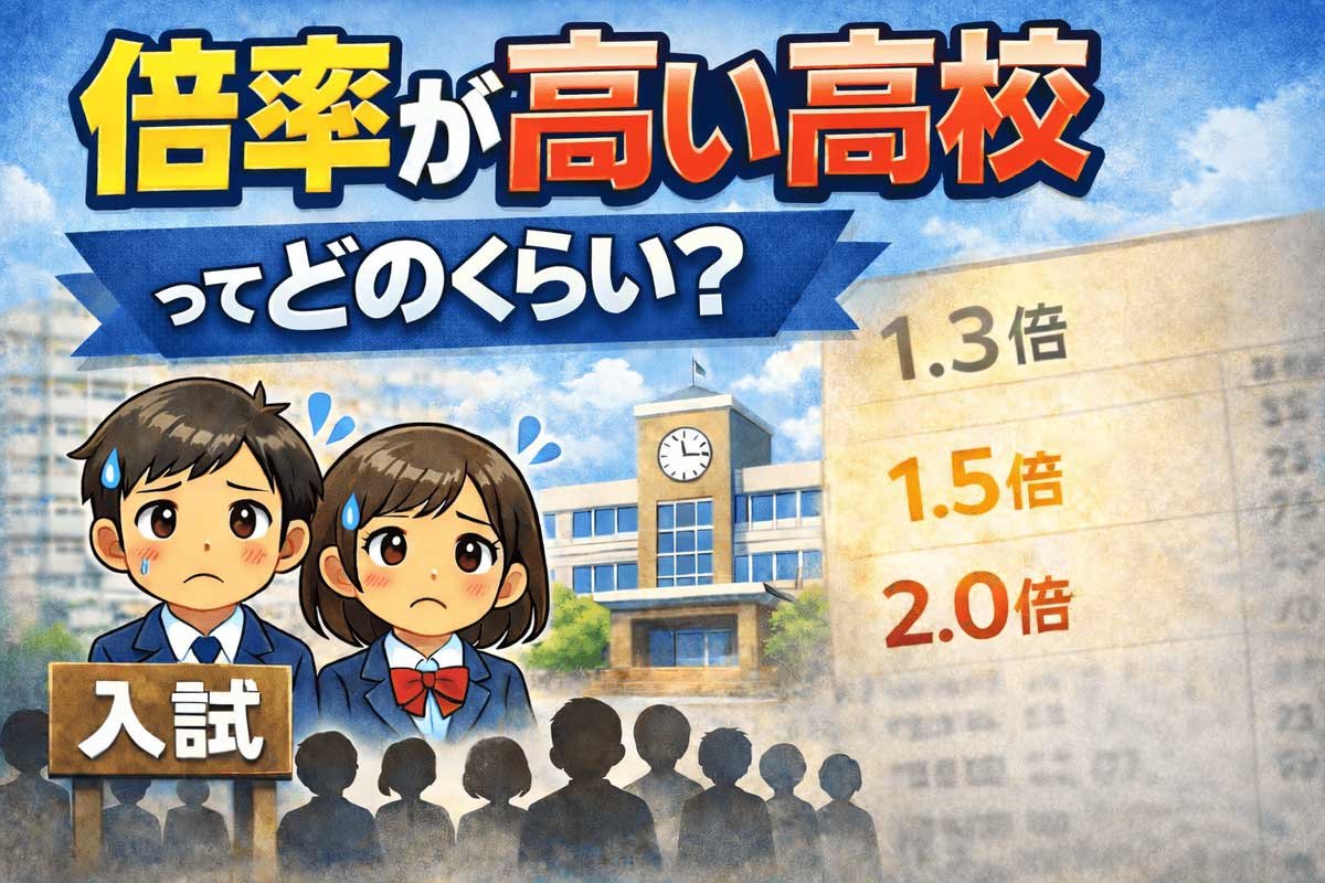 倍率が高い高校 どのくらいが高い？