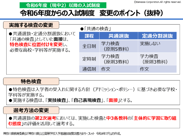 神奈川】2024年度入試からの公立高校入試制度の変更点｜神奈川県 最新