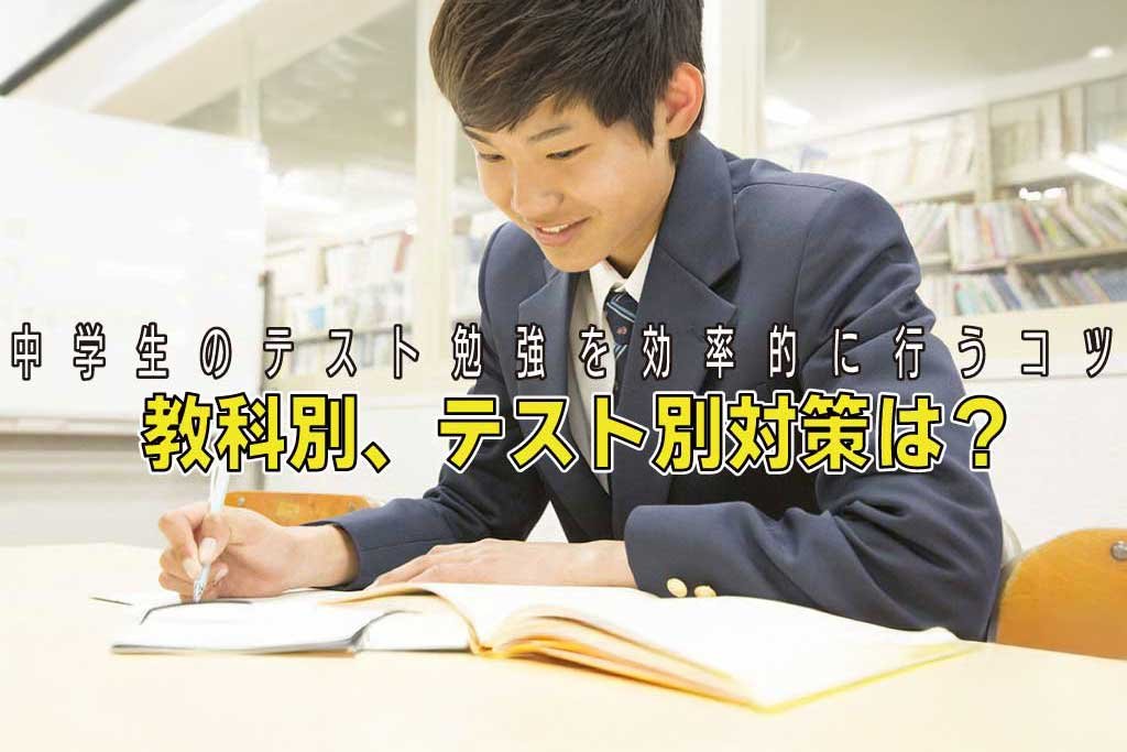 テスト勉強の仕方 中学生むけの効率的な教科別、テスト別対策は？