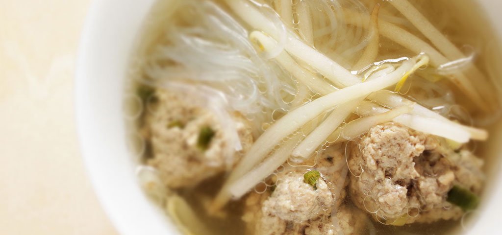 肉団子とはるさめのスープ