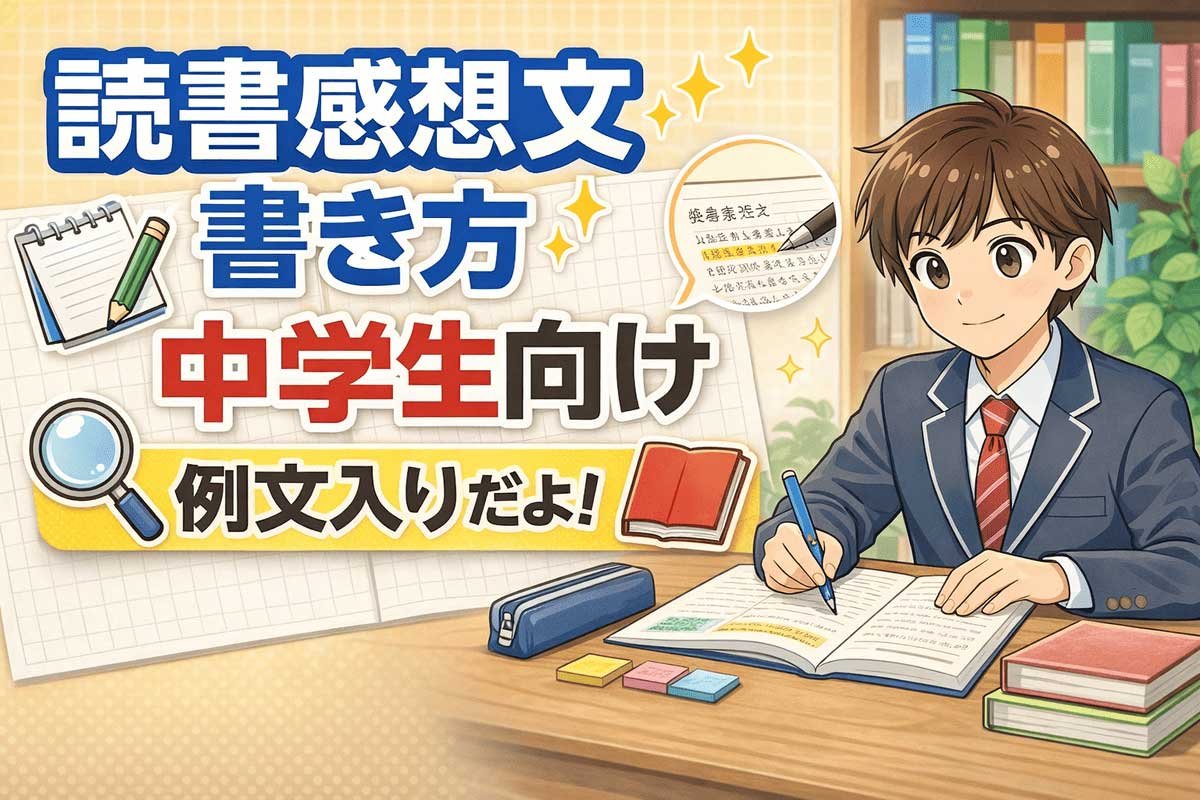 読書感想文の書き方 中学生向け例文入りだよ！